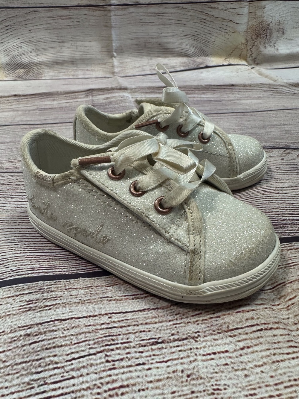 Kate Spade x Keds Glitter Sneakers - White size 4